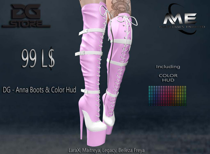 DG - Anna Boots & Color Hud - Unpacker