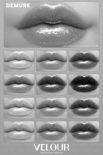 VELOUR "DEMURE" FADED LIPSTICK DEMO