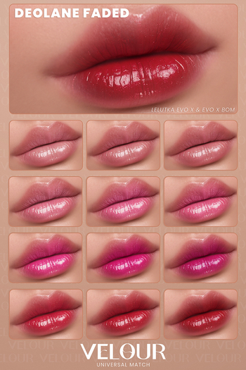 VELOUR "DEOLANE" FADED LIPSTICK