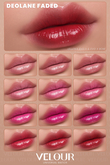 VELOUR "DEOLANE" FADED LIPSTICK