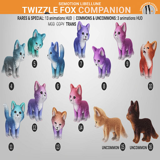 SEmotion Libellune Twizzle Fox Companion COMMON 05