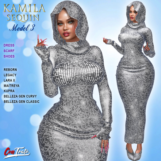 [ConTrato] Kamila Sequin Outfit - Model 3