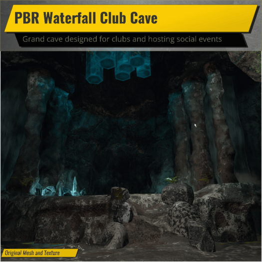 PBR Waterfall Club Cave