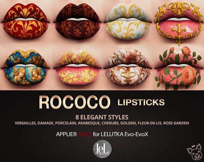 Mad' - Rococo Lipsticks [LeL evolution Applier]