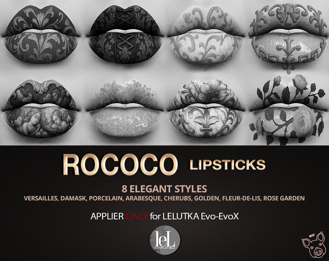Mad' - Rococo Lipsticks [DEMO] [LeL evolution Applier]
