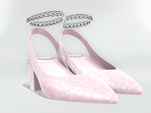 Dear V. Croc Slingback - Baby Pink