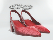 Dear V. Croc Slingback - Red