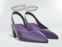 Dear V. Croc Slingback - Purple