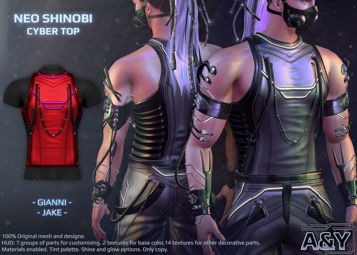 A&Y Neo Shinobi Cyber Top - Red