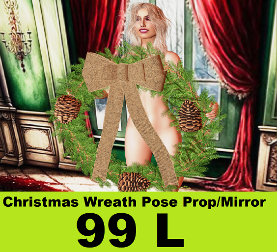 Christmas Wreath pose Prop
