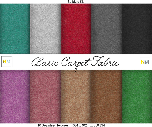 Basic Carpet Builders Kit 10 Seamless Textures NM