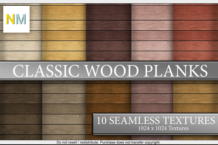 Classic Wood Planks Builders Kit 10 Seamless Textures NM