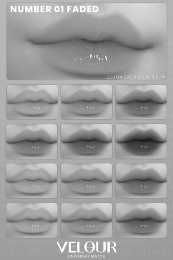 VELOUR "NUMBER 01" FADED LIPSTICK DEMO