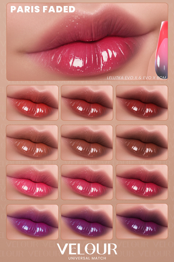 VELOUR "PARIS" FADED LIPSTICK