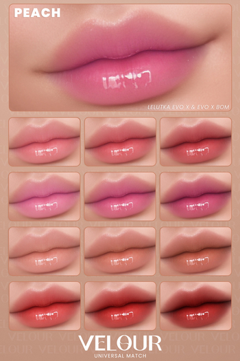 VELOUR "PEACH" FADED LIPSTICK