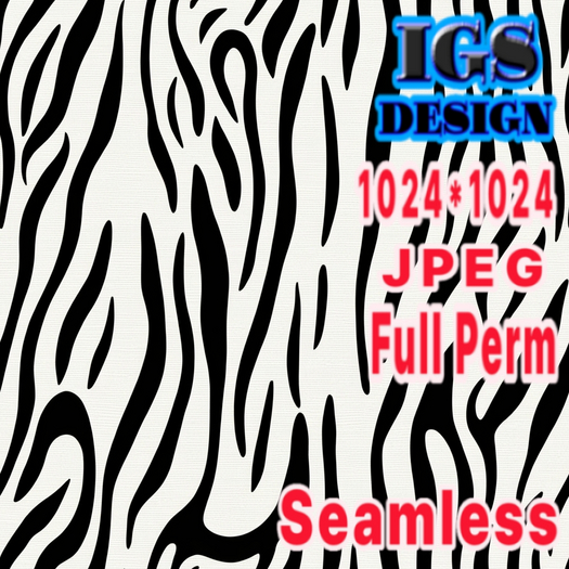 Seamless Zebra Stripes Texture