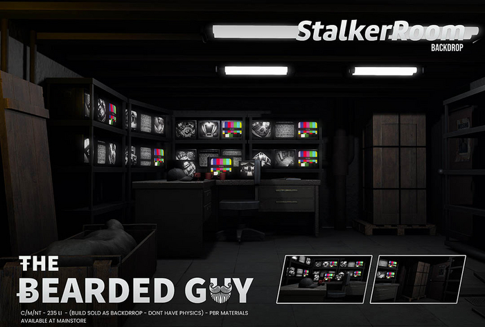 Stalker Room Backdrop  - The Bearded Guy