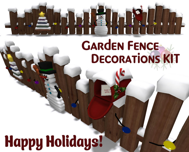 Christmas Garden Fence