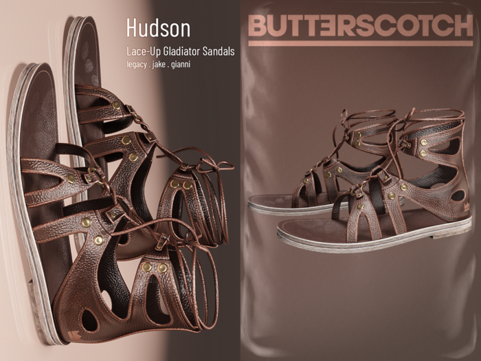 BUTTERSCOTCH . Hudson Gladiator Sandals {Chestnut}
