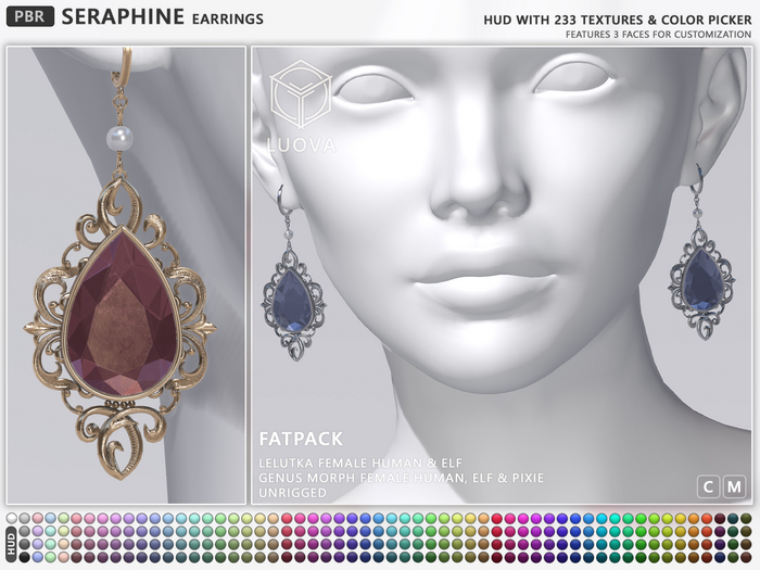 Luova // Seraphine // Earrings // Fatpack