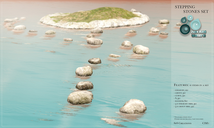 8f8 - just add water II -  Stepping Stones Set 