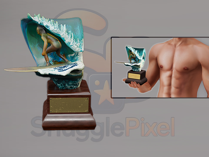 Pixel - Surfing trophy