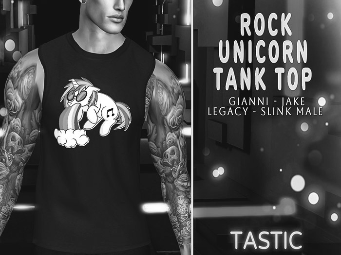 Tastic-Rock Unicorn Tank Top Demo