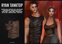 AsteroidBox. Ryan Tank Top - Brown