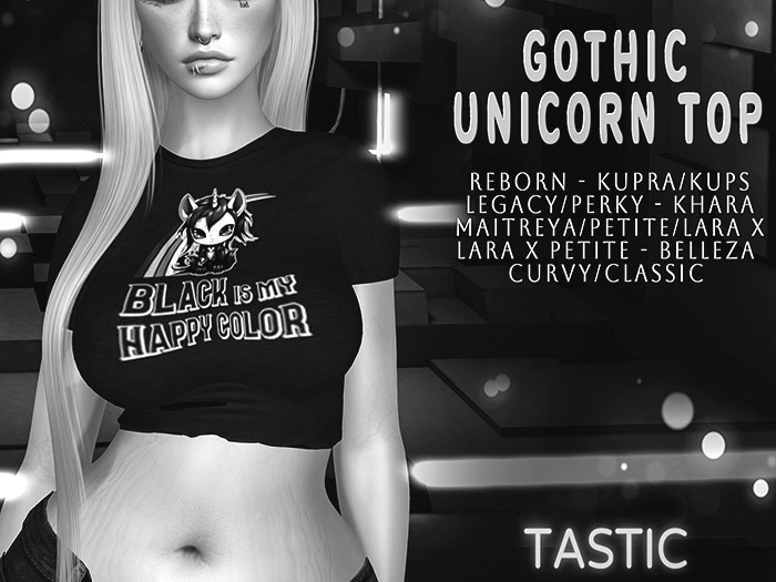Tastic-Gothic Unicorn Top Demo