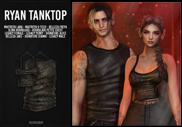 AsteroidBox. Ryan Tank Top - Camo
