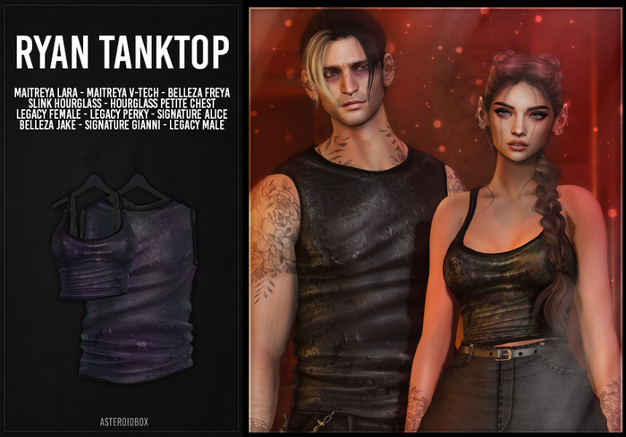 AsteroidBox. Ryan Tank Top - Oil Slick