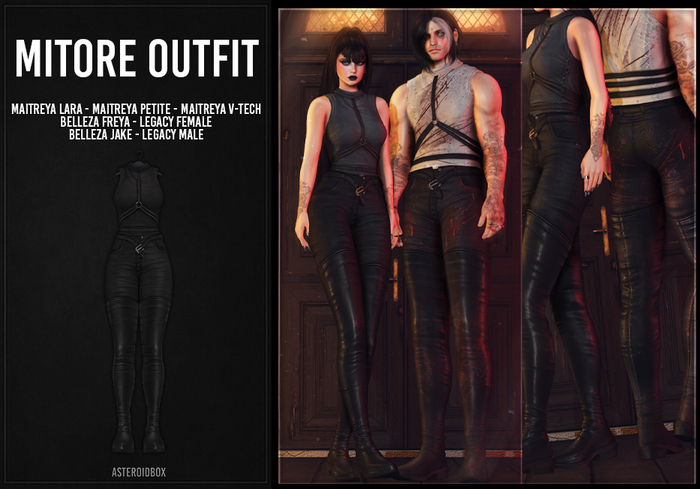 AsteroidBox. Mitore Outfit - Black