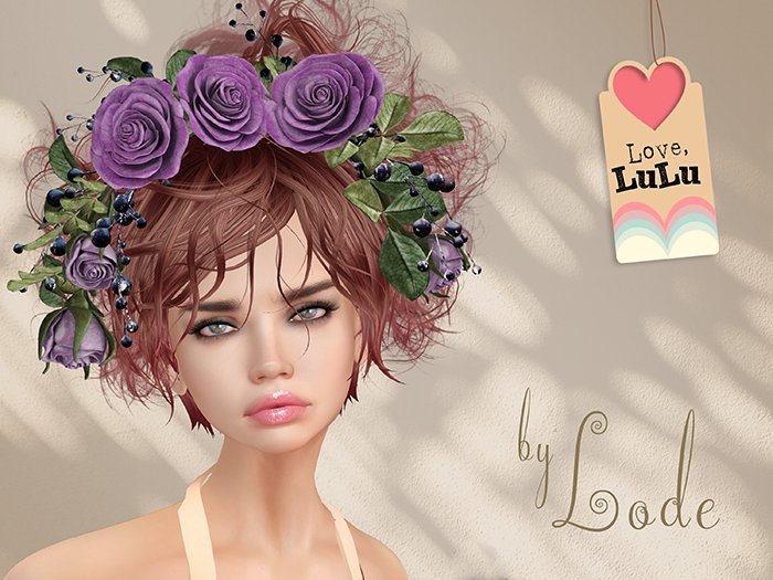 *LODE* Head Accessory - Tea Rose [violet]