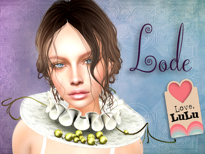 *LODE* Accessory - Grapes and Roses Collar [white]