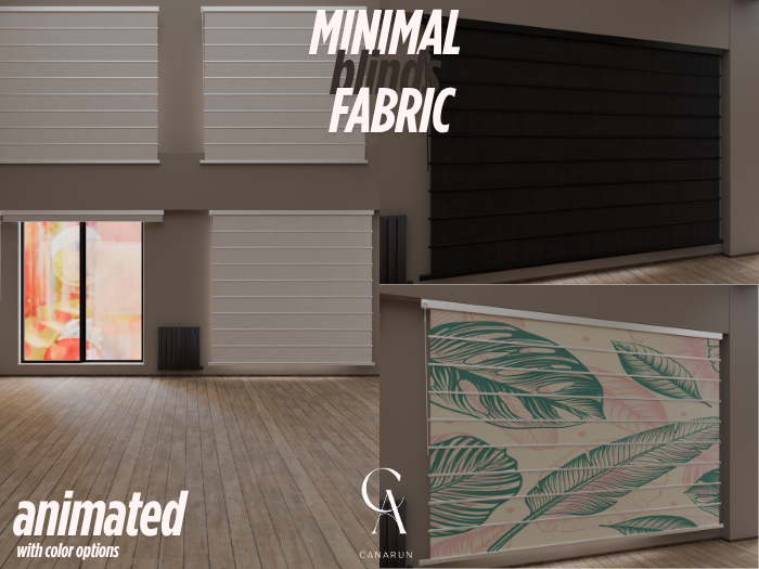 Minimal Blinds Fabric - CANARUN - (Rezzme)