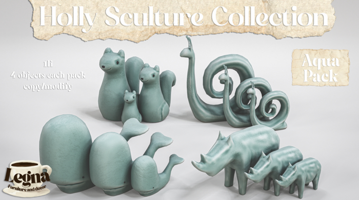 - Legna - Holly Sculture Collection (Aqua Pack)