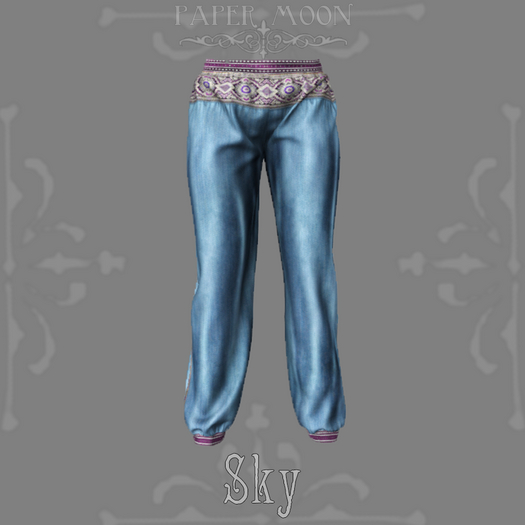 *pm* Daljeet Harem Pants: Sky
