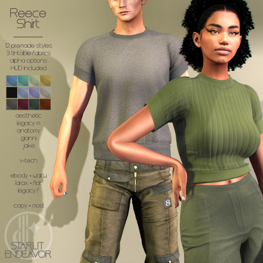 { Starlit Endeavor } Reece Shirt Fatpack - All Bodies 