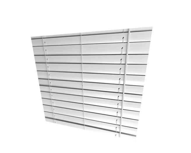 White Blinds Texture on Flat Panel Open ~ Close on Touch