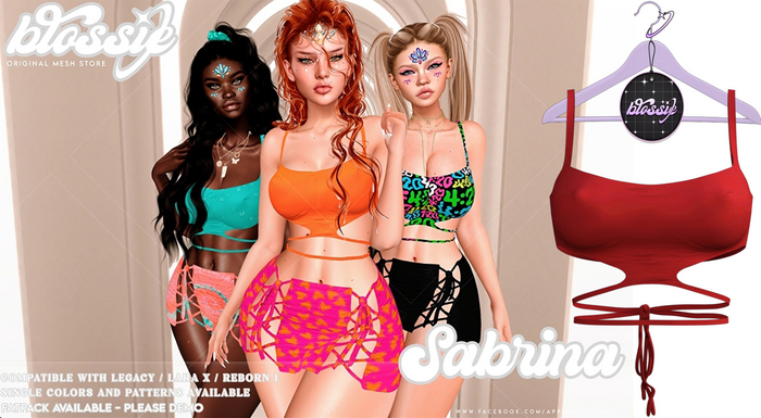 BLOSSIE - Sabrina Top - #4 RED