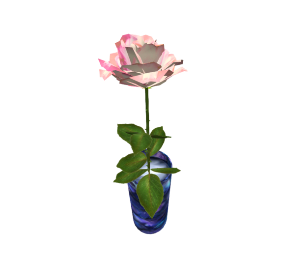 Pink Rose in Designer Vase