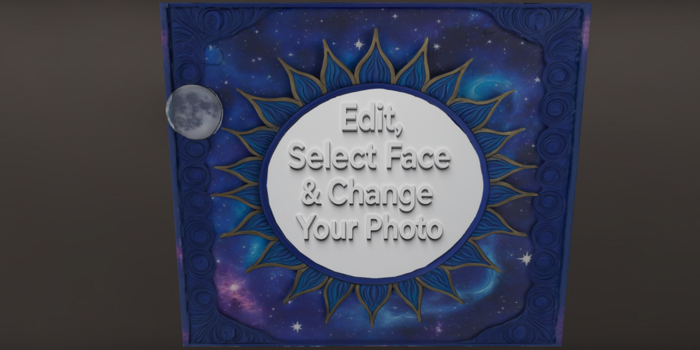 Galaxy Themed Single Photo Frame