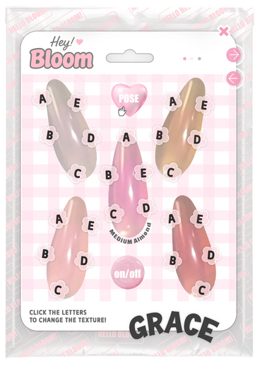 BLOOM - GRACE NAILS [MEDIUM ALMOND] eBODY