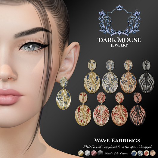 *DM* Wave Earrings 