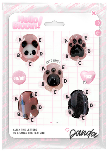 BLOOM - PANDA NAILS [CUTE SHORT] MAITREYA