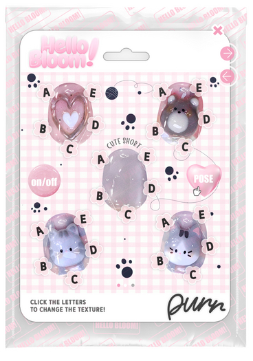 BLOOM - PURR NAILS [CUTE SHORT] eBODY