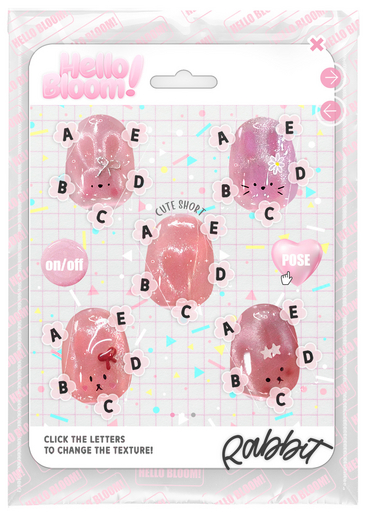 BLOOM - RABBIT NAILS [CUTE SHORT] eBODY