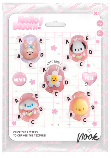 BLOOM - NOOK NAILS [CUTE SHORT] eBODY