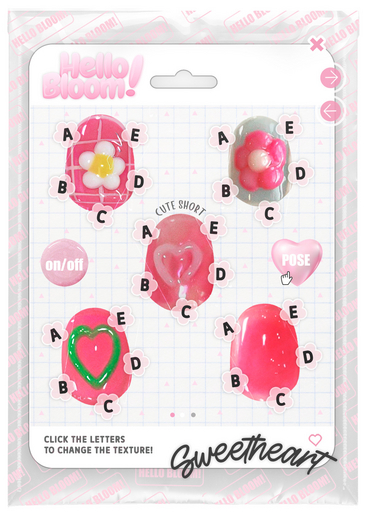BLOOM - SWEETHEART NAILS [CUTE SHORT] eBODY