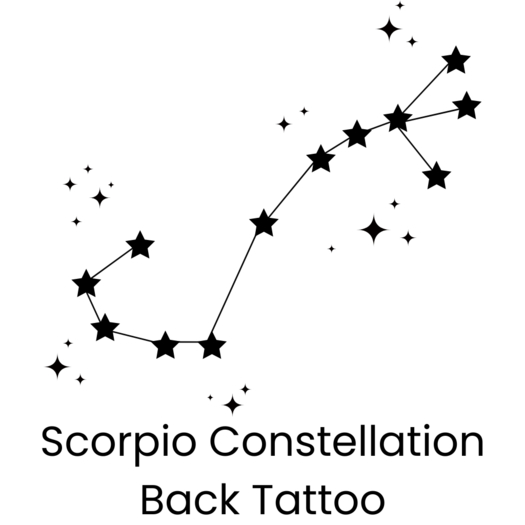 Scorpio Constellation (Back Tattoo)
